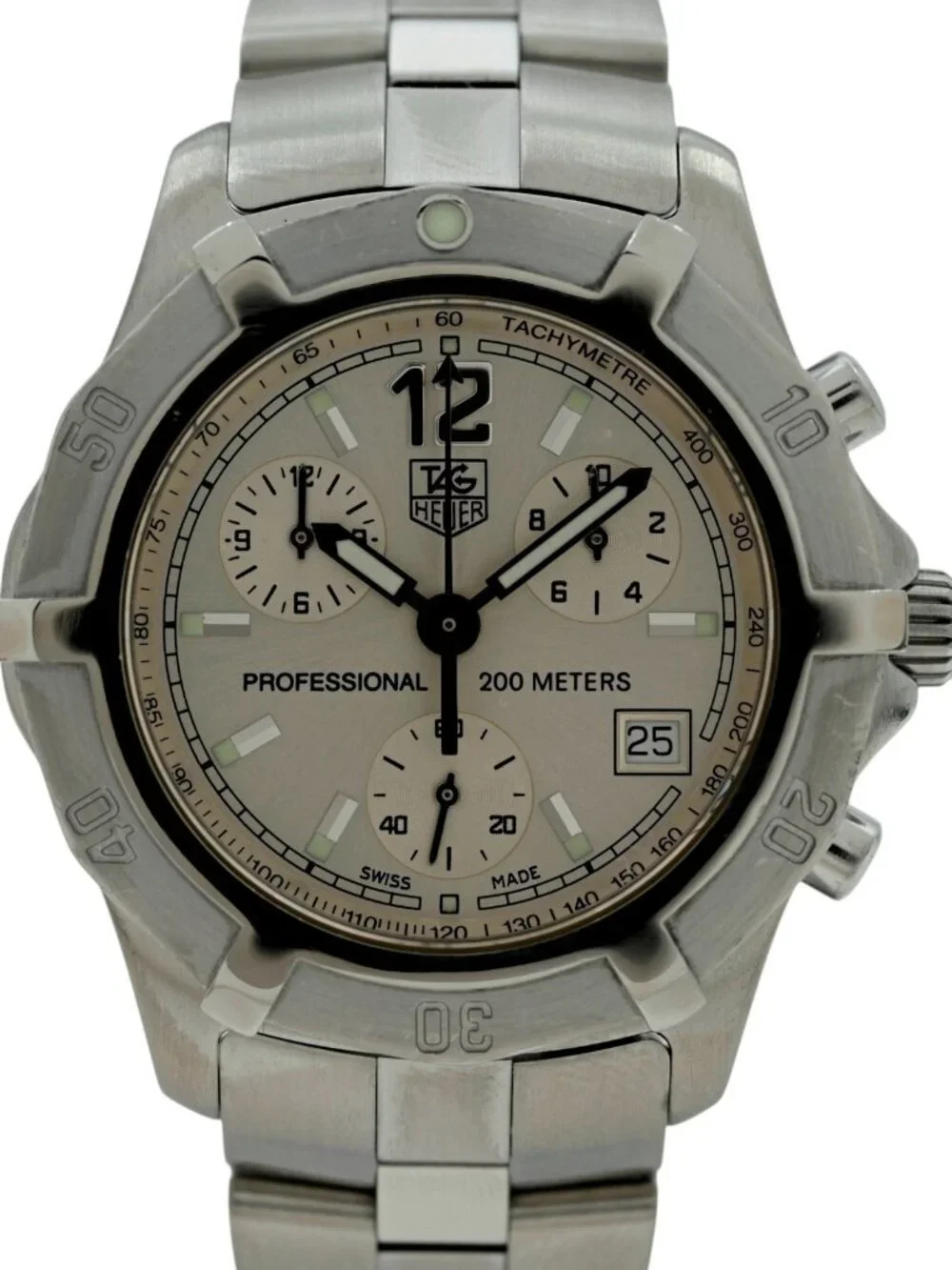 Tag Heuer 39mm Men's Exclusive 2000 Series Chronograph Swiss Watch! Ref: CN1111!